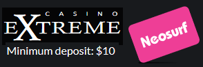 Minimum Neosurf deposit, Casino Extreme