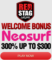 Red Stag Casino, Neosurf welcome bonus
