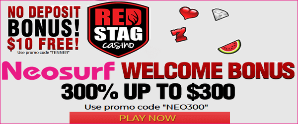 Red Stag Casino, Neosurf accepted